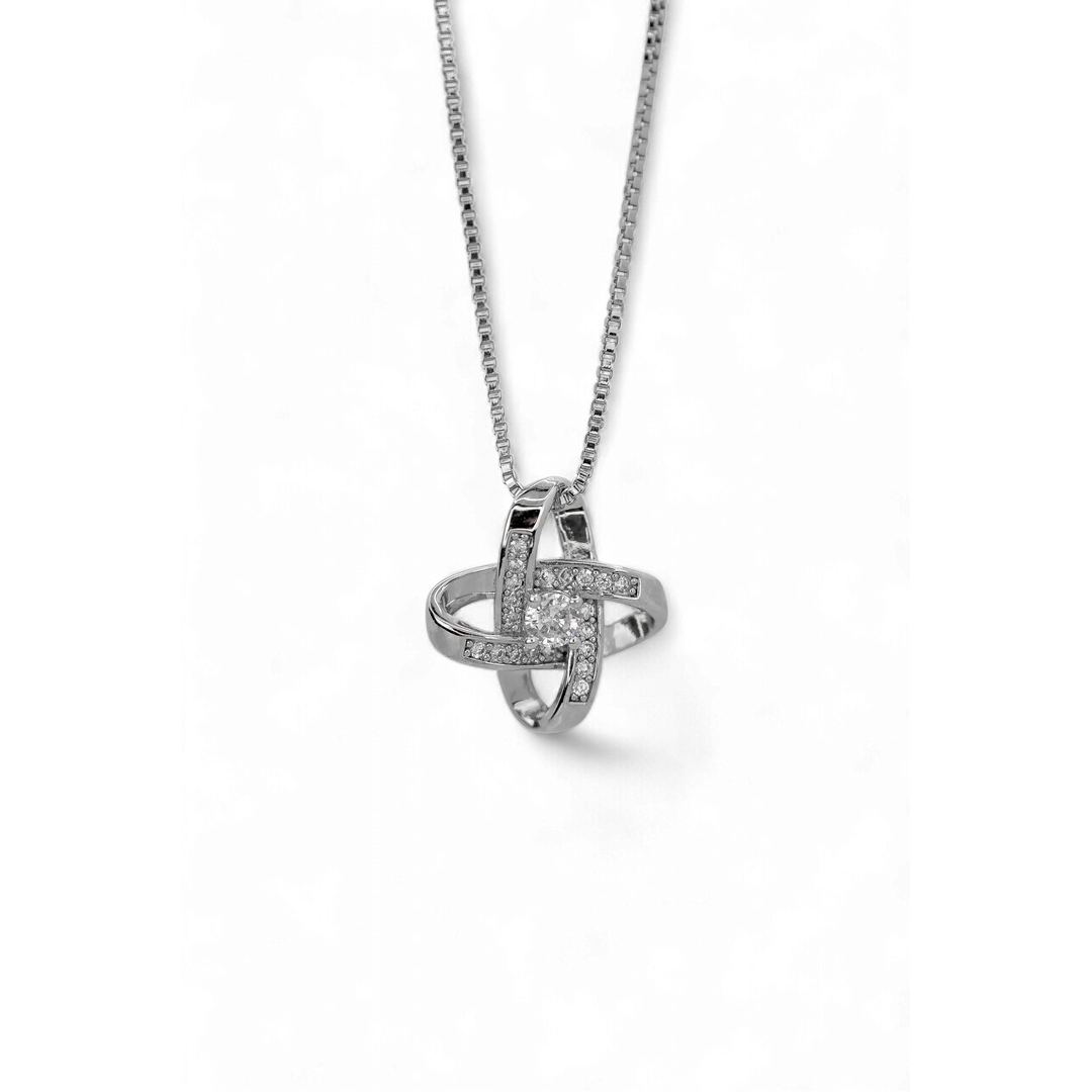 Eternal Knot Crystal Pendant Necklace