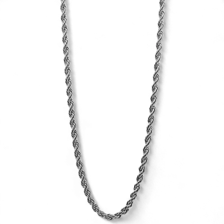 3mm Rope Chain in 18K White Gold