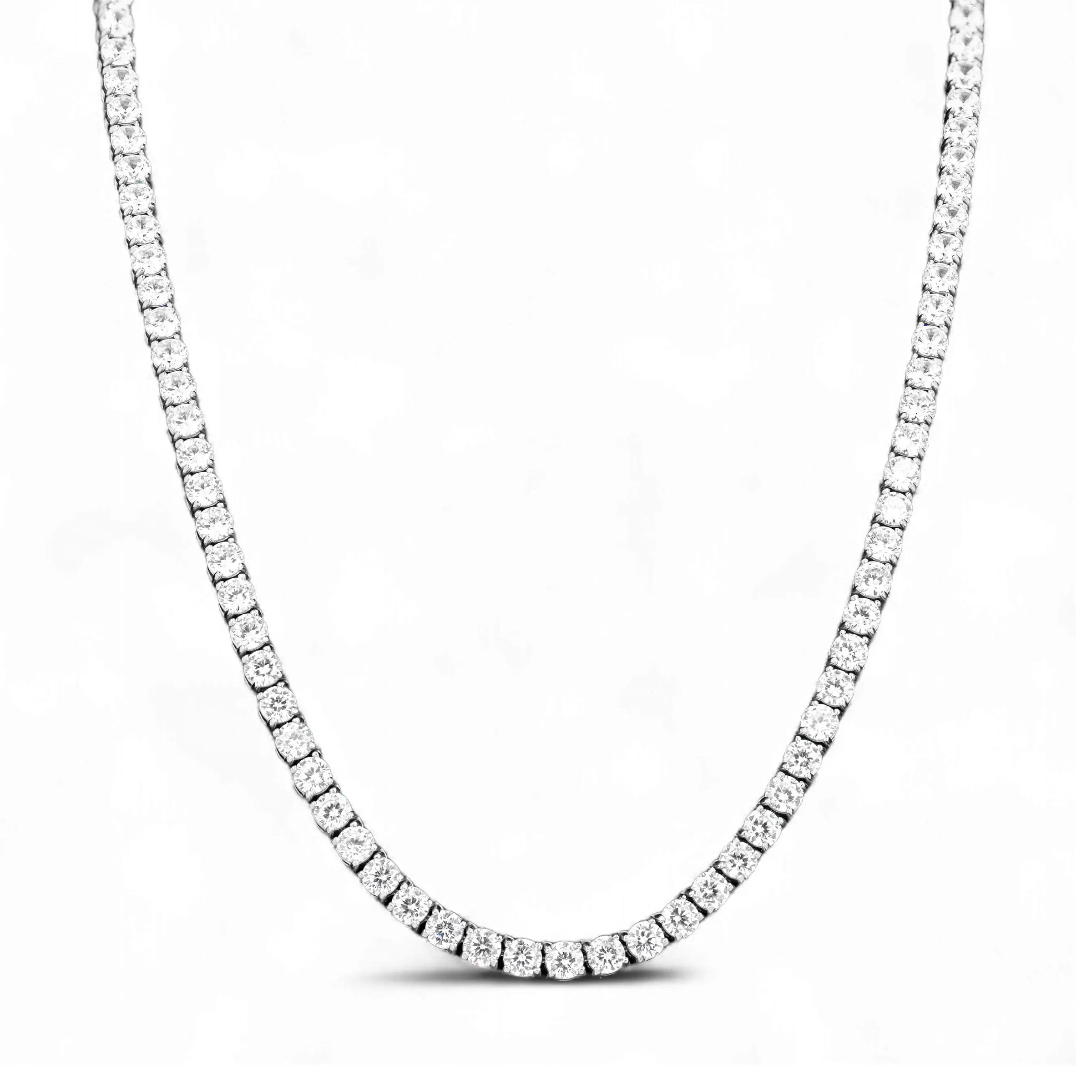 4mm Tennis Chain in 18K White Gold