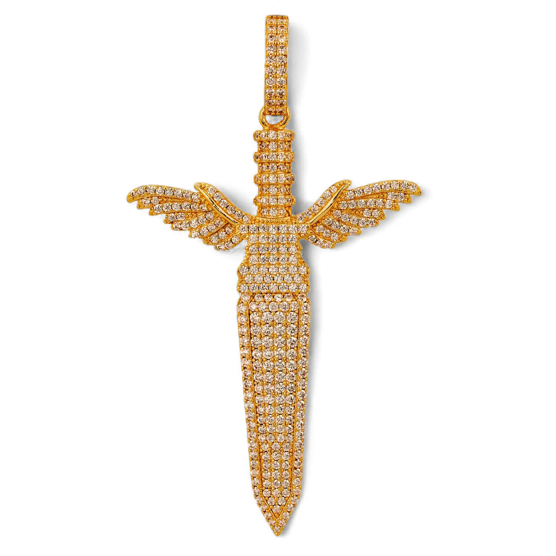 Sword Pendant in 18K Yellow Gold